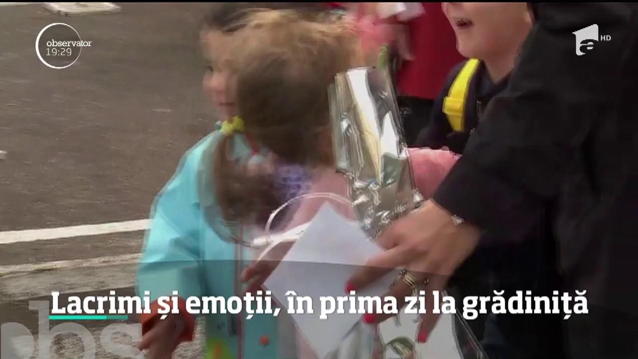 A fost prima zi cu emoţii şi &icirc;n grădiniţe. Cei mici au vărsat r&acirc;uri de lacrimi, iar părinţii au avut de trecut un adevărat test de rezistenţă