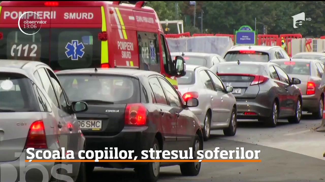 A doua zi de şcoală a &icirc;nsemnat un blocaj aproape total al Bucureştiului!