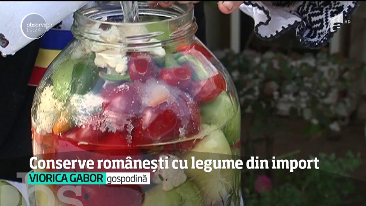 Conservele rom&acirc;neşti sunt făcute cu legume de import. Murăturile şi zacusca mai sunt bio doar dacă le preparăm &icirc;n casă, cu legume din grădina proprie