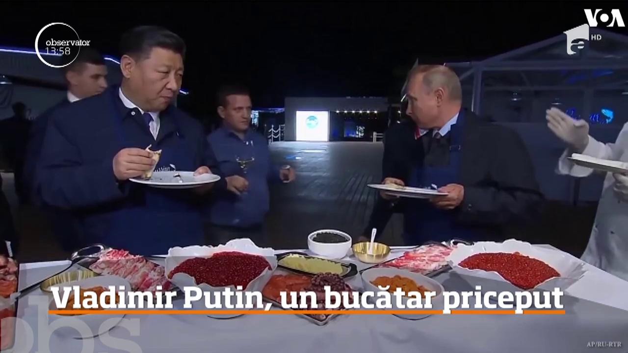 Un moment inedit a avut loc la &icirc;nt&acirc;lnirea dintre preşedintele rus şi omologul său chinez