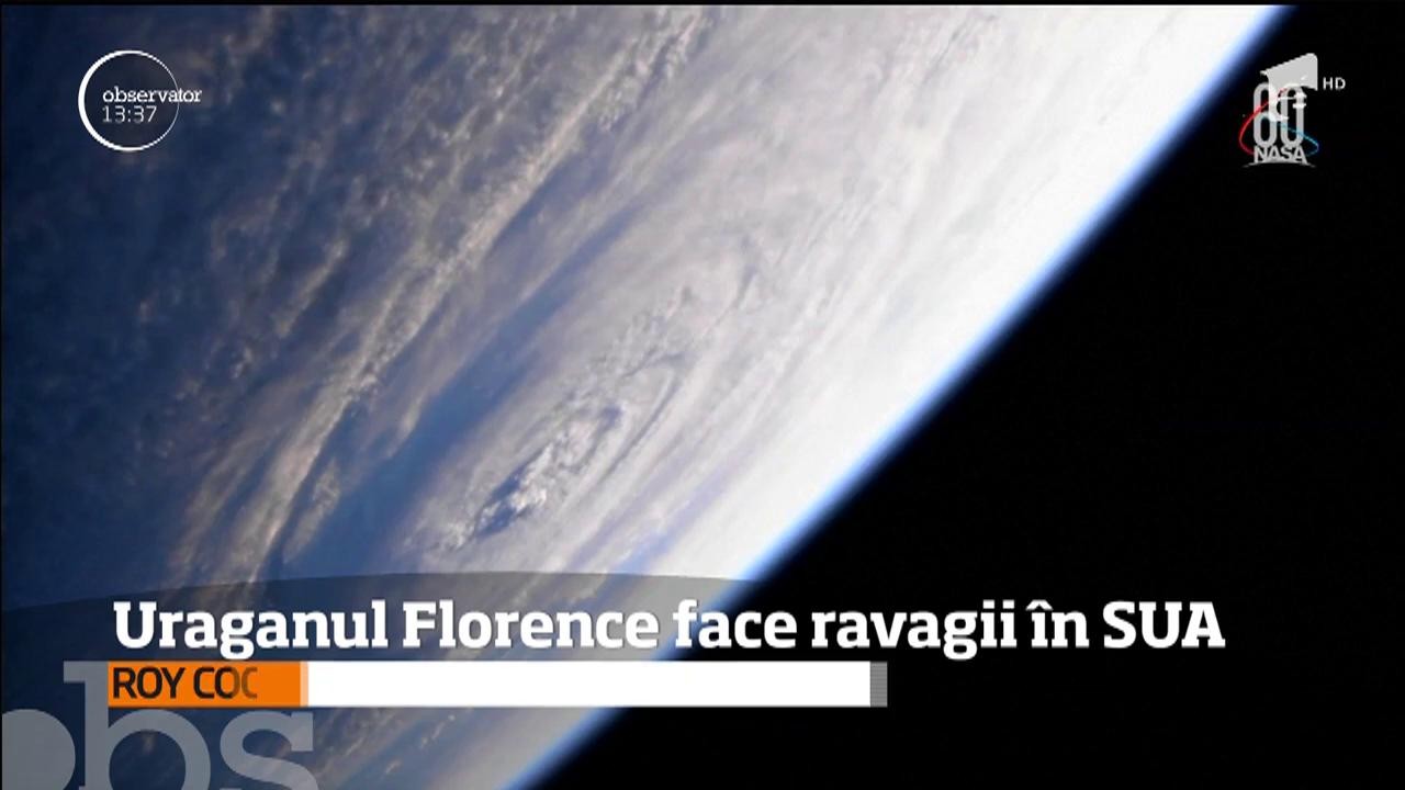 Uraganul Florence, considerat unul dintre cele mai puternice din istorie, a lovit Coasta de Est a Statelor Unite