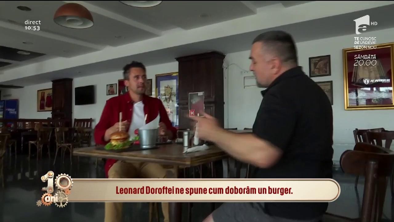 Leonard Doroftei ne &icirc;nvață cum să dobor&acirc;m un burger uriaș