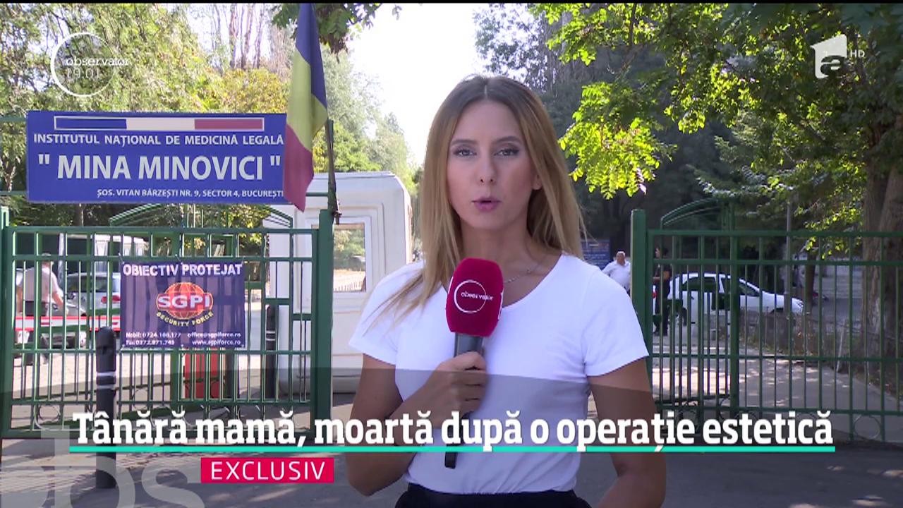 O t&acirc;nără de 29 de ani a murit la c&acirc;teva minute după o operaţie estetică, &icirc;ntr-o clinică celebră din Capitală
