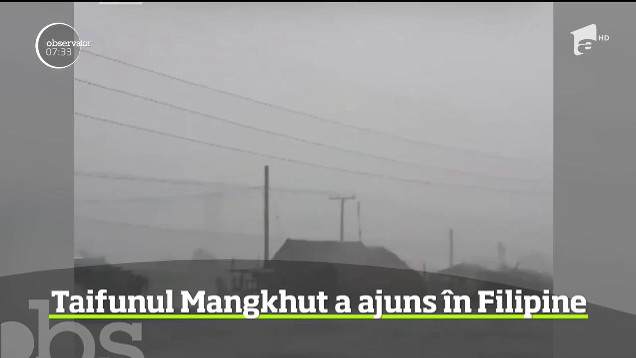 Fenomen meteo extrem &icirc;n Filipine. "Super-Taifunul" Mangkhut a lovit statul sud-est asiatic cu v&acirc;nt puternic