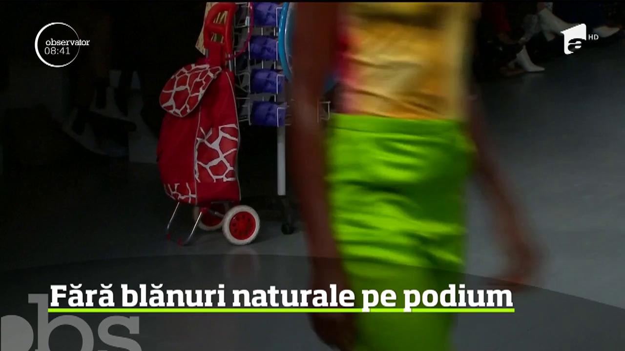 Premieră &icirc;n istoria Săptăm&acirc;nii Modei din Londra! Blana naturală a fost exclusă din toate prezentările marilor designeri vestimentari