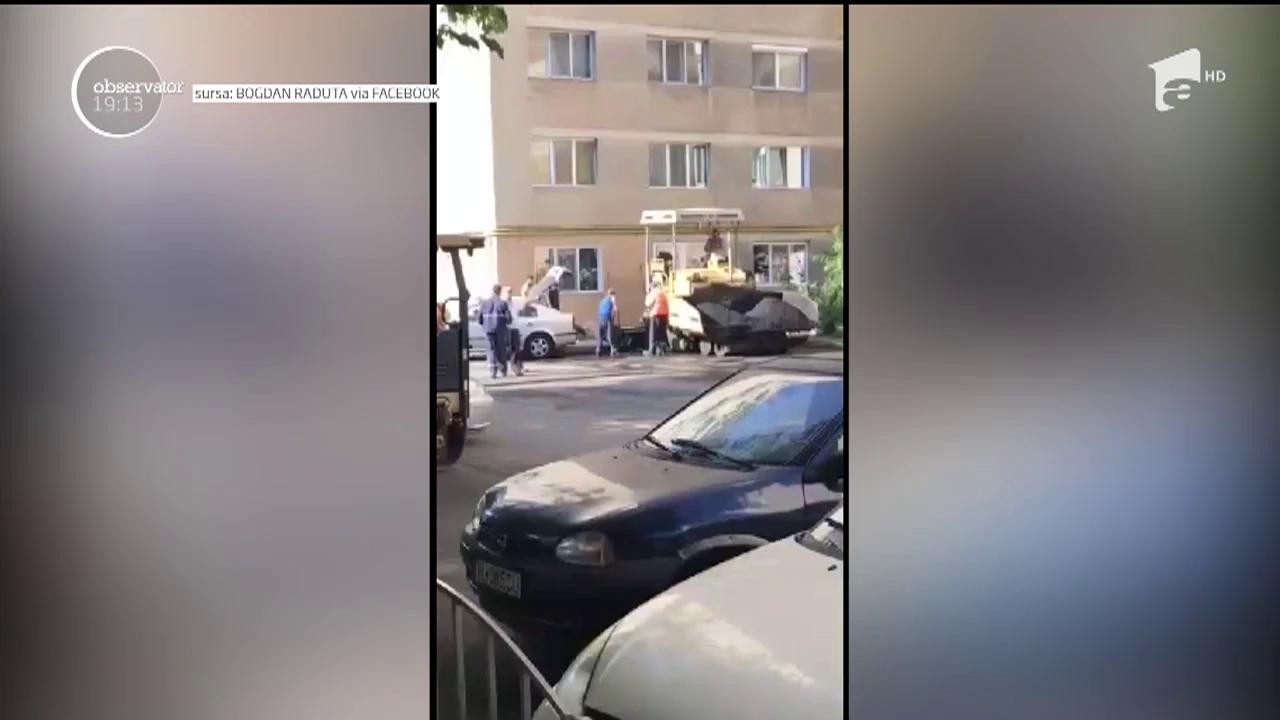 &Icirc;n Rom&acirc;nia, s-a inventat şi "asfaltarea &icirc;n portbagaj"