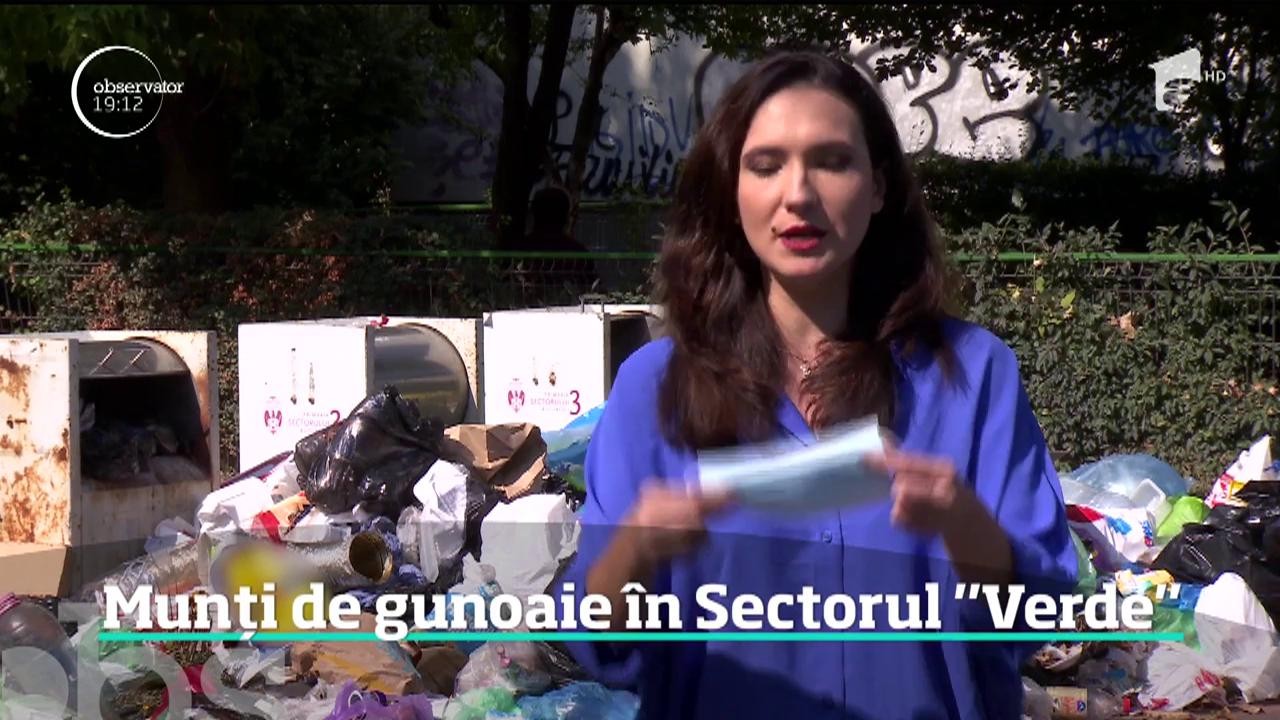 Sectorul 3 din București s-a umplut de gunoaie pentru că nu mai are contract cu firma de salubrizare