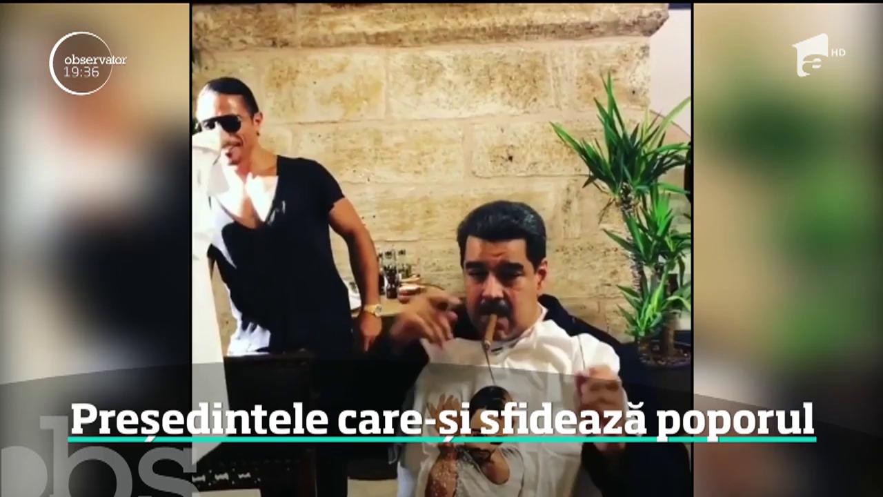 Nicolas Maduro, preşedintele Venezuelei, &icirc;şi sfidează poporul