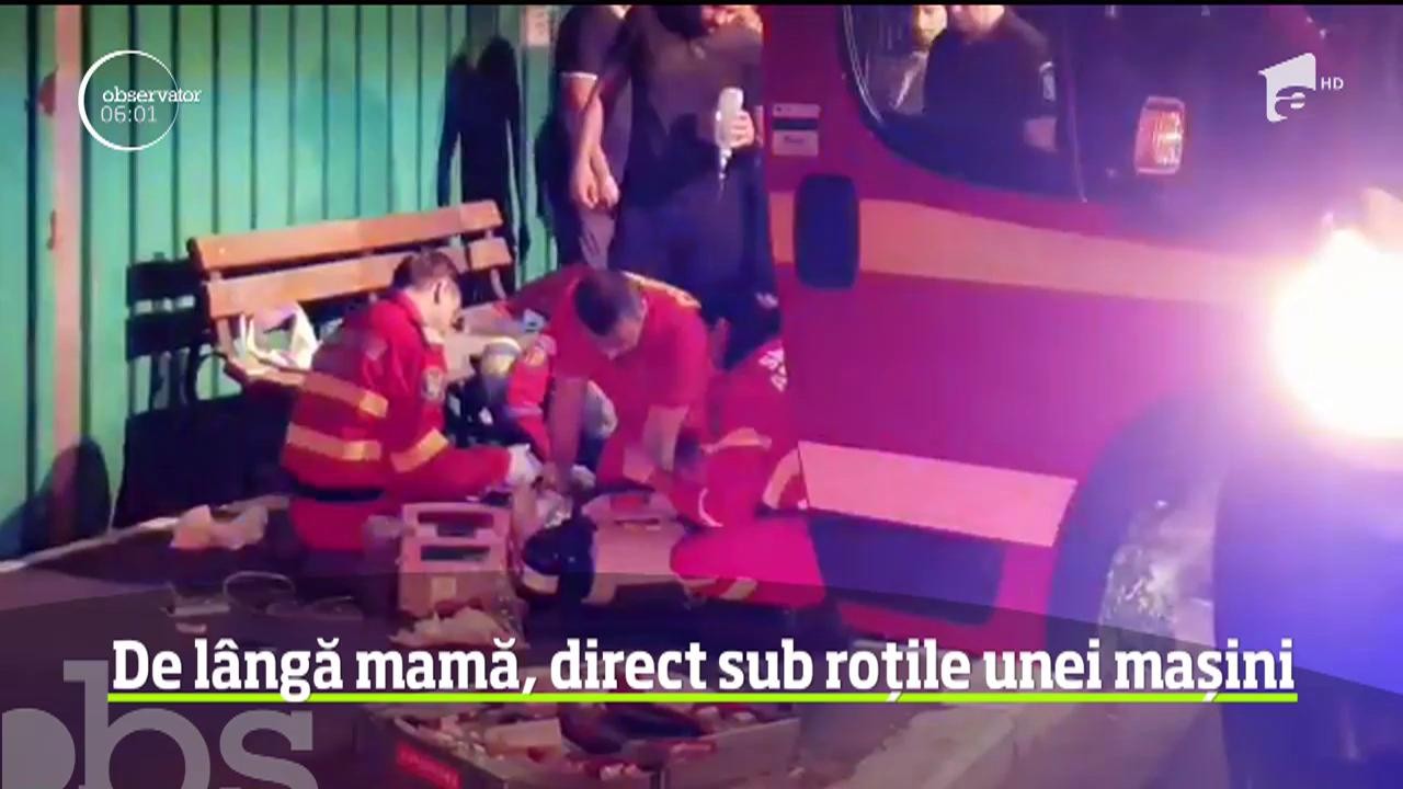 Un copil de numai patru ani se zbate &icirc;ntre viaţă şi moarte după ce a fost lovit &icirc;n plin de o maşină