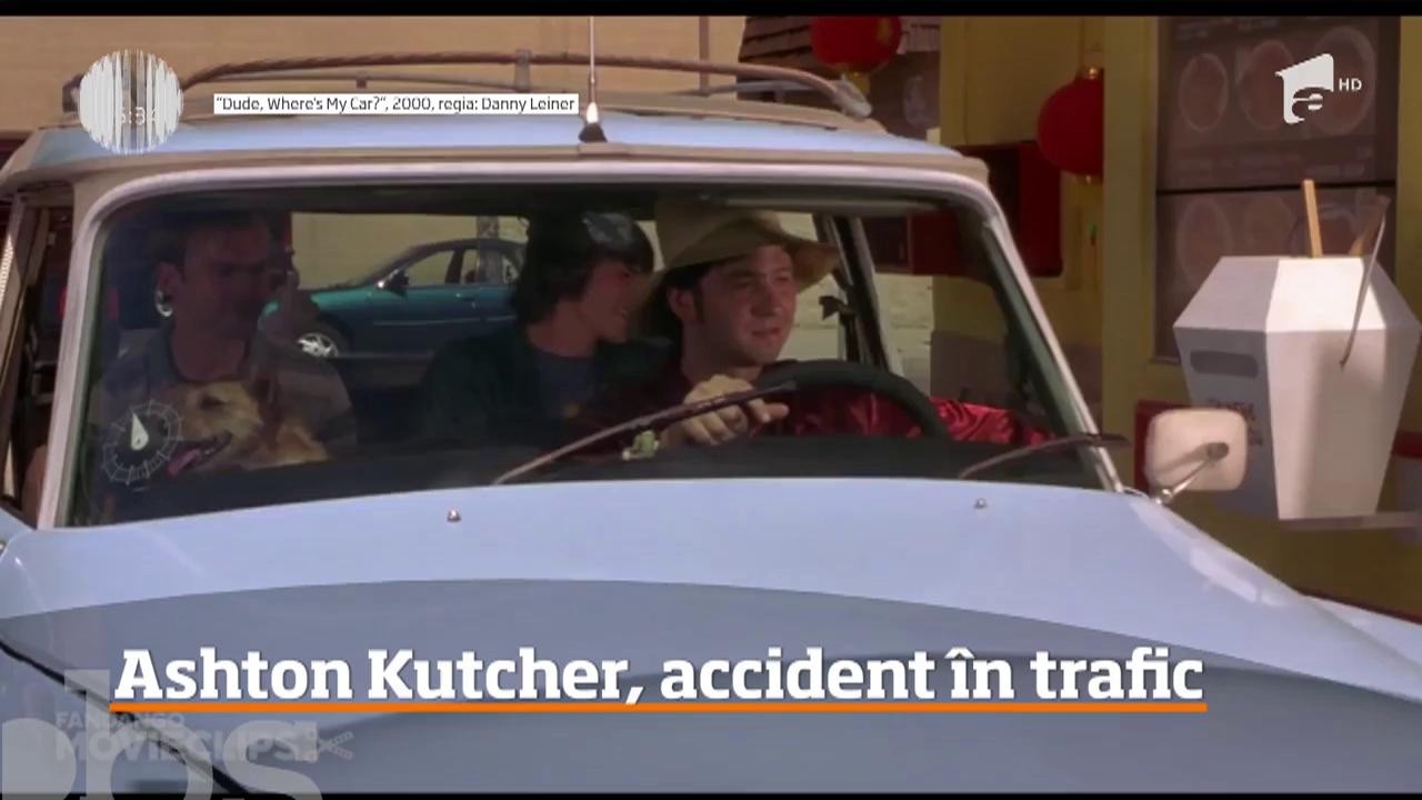 Ashton Kutcher a lovit un t&acirc;năr care circula cu trotineta pe stradă