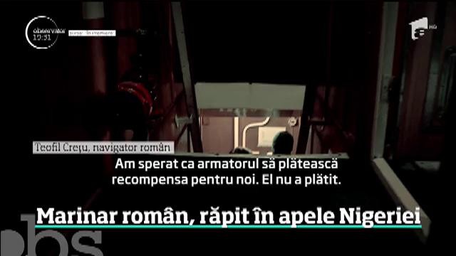 Marinar rom&acirc;n, răpit &icirc;n apele Nigeriei
