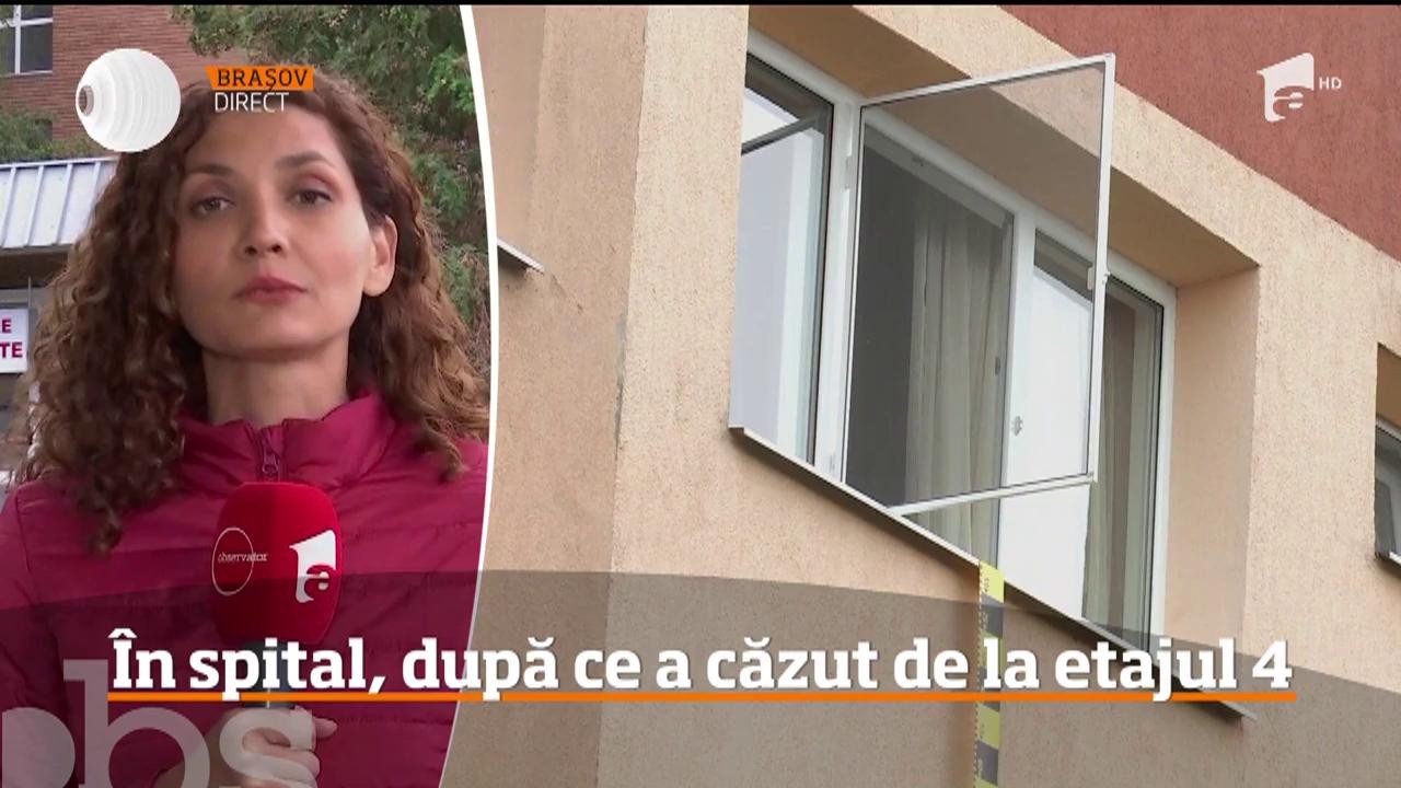 O fată de 12 ani a ajuns &icirc;n stare gravă la spital, după ce a căzut de la etajul al patrulea al unui bloc din Braşov