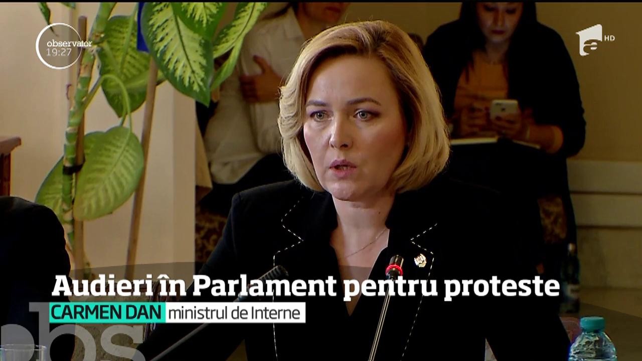 Audieri &icirc;n Parlament pentru protestele din 10 august