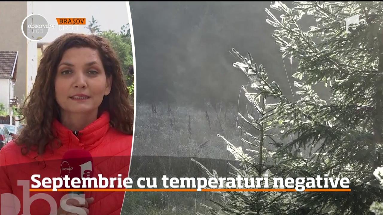 Sf&acirc;rşitul lunii septembrie aduce temperaturi negative, zăpadă şi lapoviţă