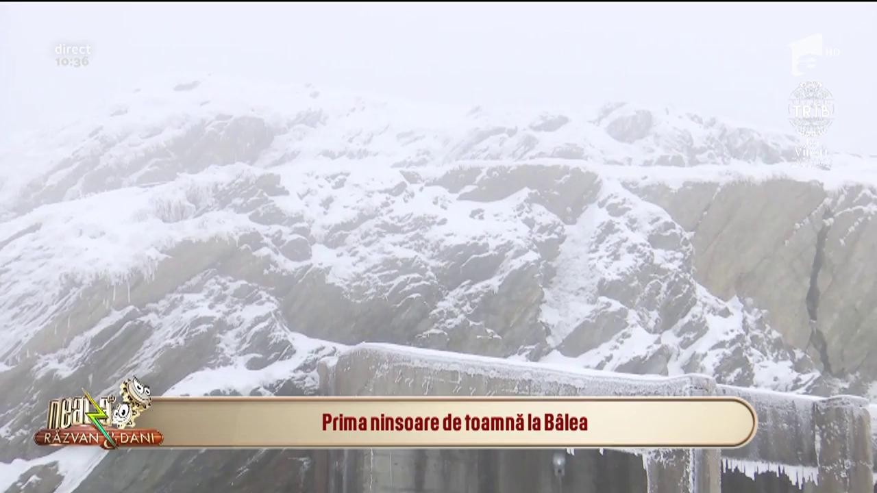 A venit iarnă! Prima ninsoare de toamnă la B&acirc;lea