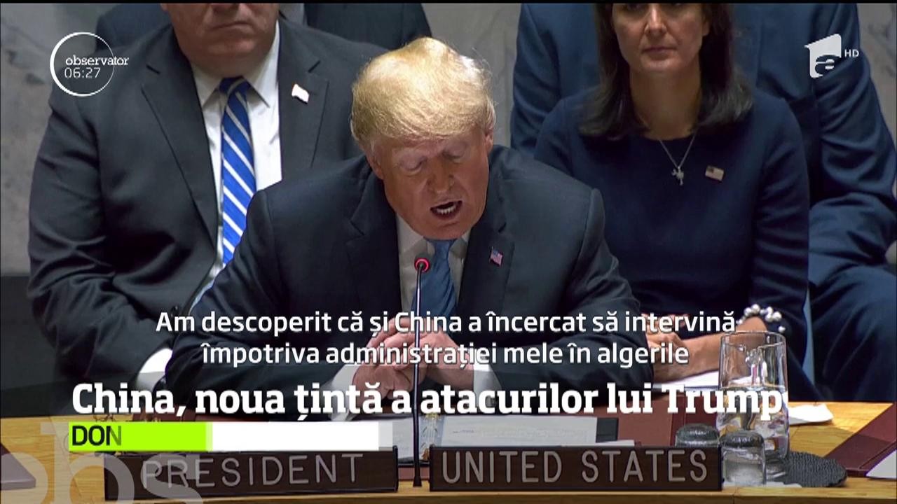 Cea de-a treia zi a reuniunii la nivel &icirc;nalt a Organizaţiei Naţiunilor Unite a stat din nou sub semnul declaraţiilor lui Donald Trump