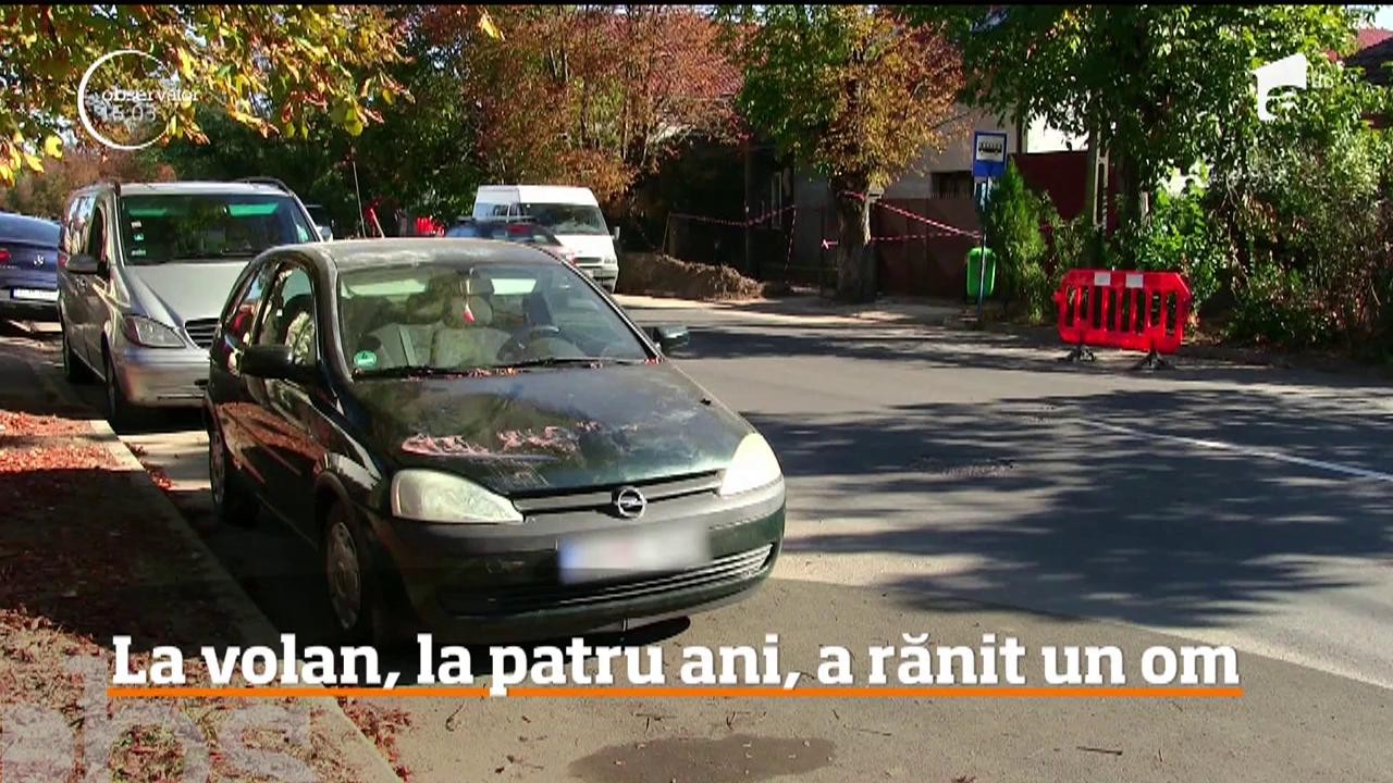 La volan, un copil de patru ani, din Oradea, a rănit un bărbat