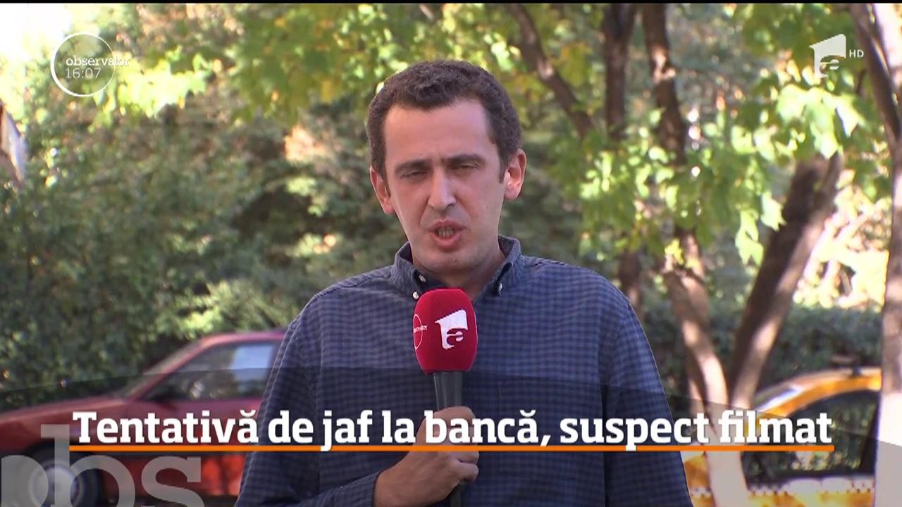 Un individ &icirc;narmat cu un cuţit a &icirc;ncercat să jefuiască o filială a unei importante bănci din Capitală
