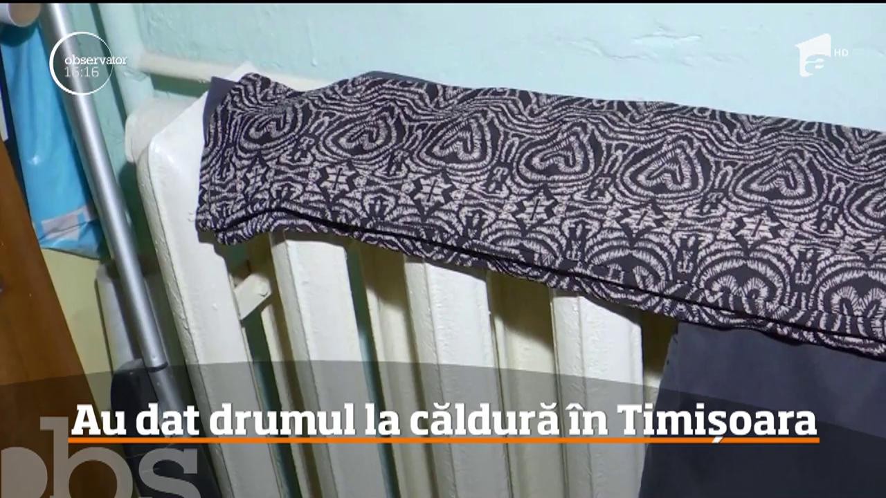 Timișorenii au dat drumul la căldură &icirc;n calorifere