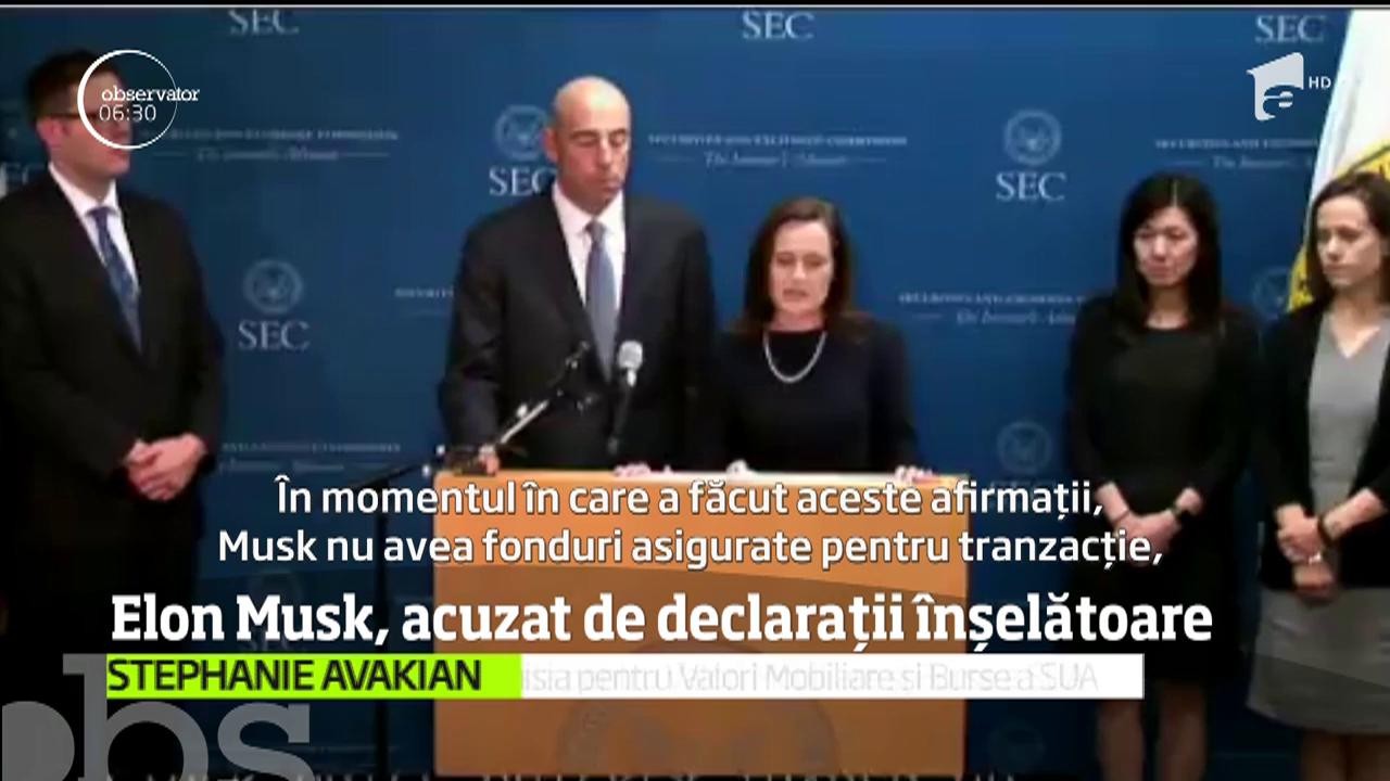 Acţiune &icirc;n Justiţie după controversata postare făcută de magnatul Elon Musk &icirc;n care scria că ia &icirc;n calcul delistarea companiei Tesla de la Bursă