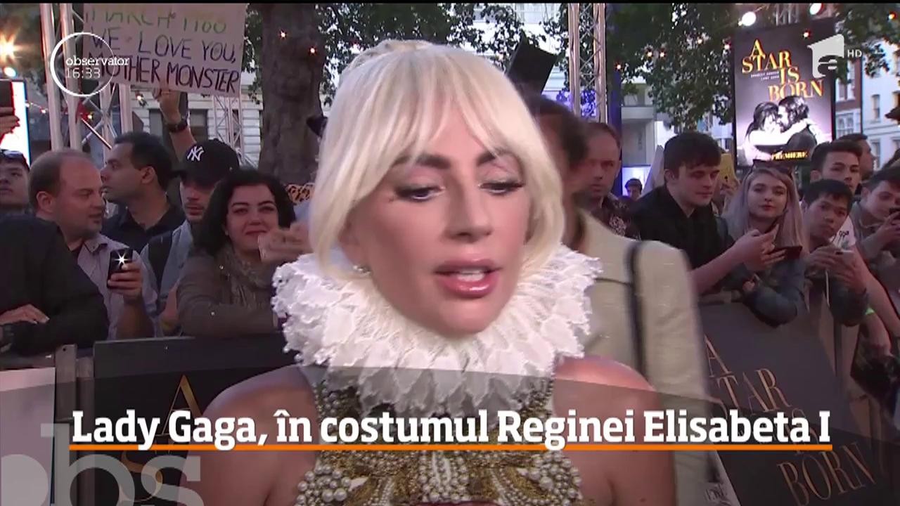 Lady Gaga, &icirc;n costumul Reginei Elisabeta I