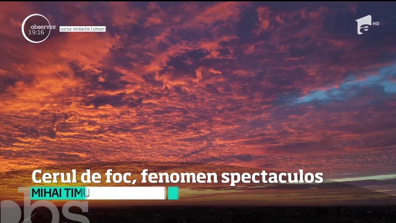 Toţi ochii au fost spre nori, c&acirc;nd cel mai frumos apus al anului a &icirc;nroşit cerul Capitalei. Un spectacol surprins &icirc;n mii de imagini