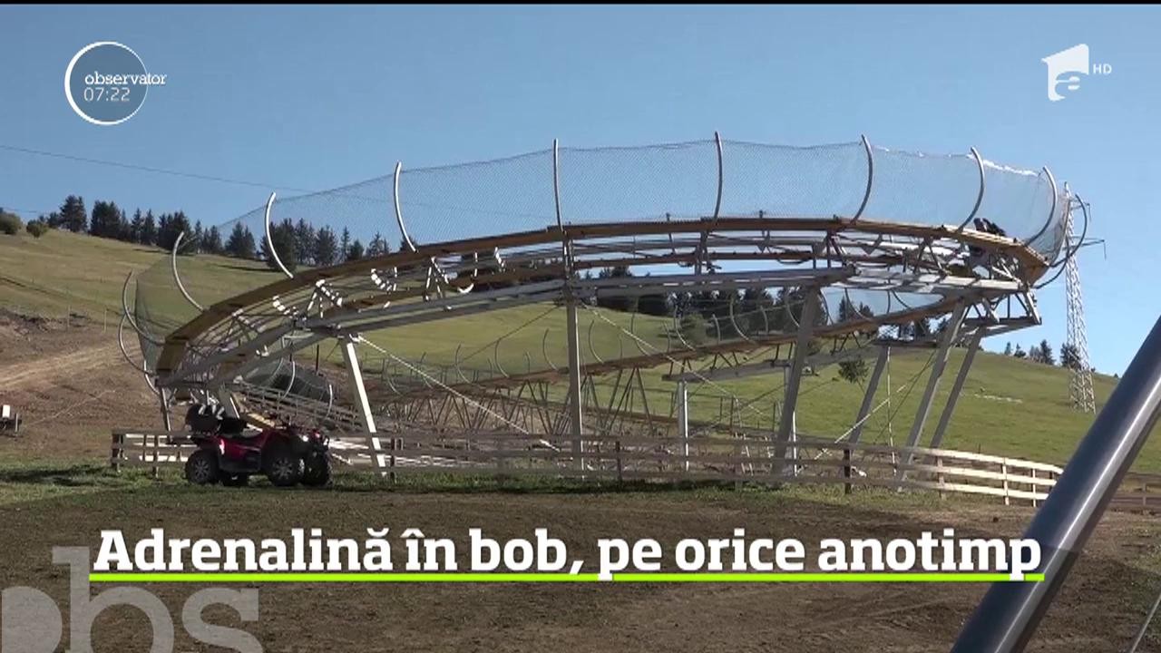 O pistă de bob, unică &icirc;n Rom&acirc;nia, face senzaţie printre iubitorii de adrenalină. Unde se află