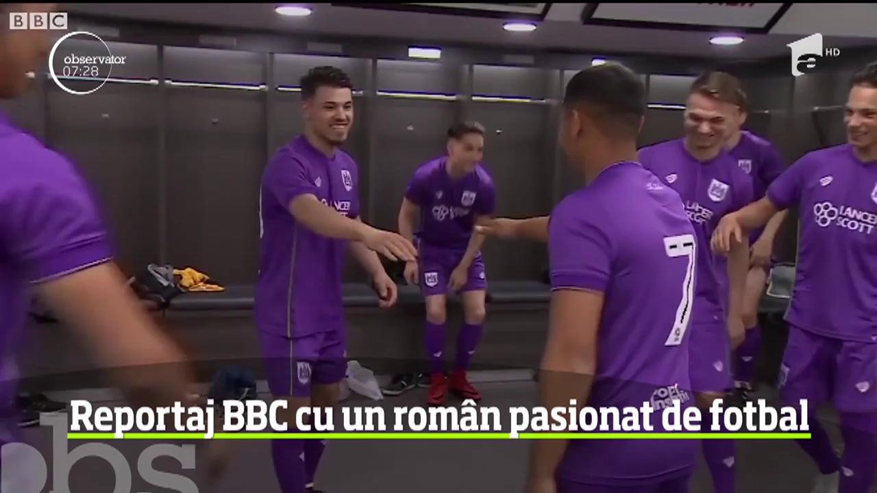 Un t&acirc;năr rom, originar din Rom&acirc;nia şi stabilit &icirc;n oraşul britanic Bristol, a devenit eroul unui reportaj BBC datorită pasiunii sale pentru fotbal