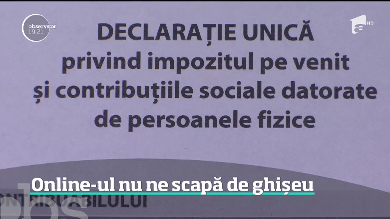 ANAF se laudă cu o platformă online pentru rom&acirc;nii care trebuie să plătească taxe şi impozite. Dar drumul spre modernizare trece tot pe la ghişeu