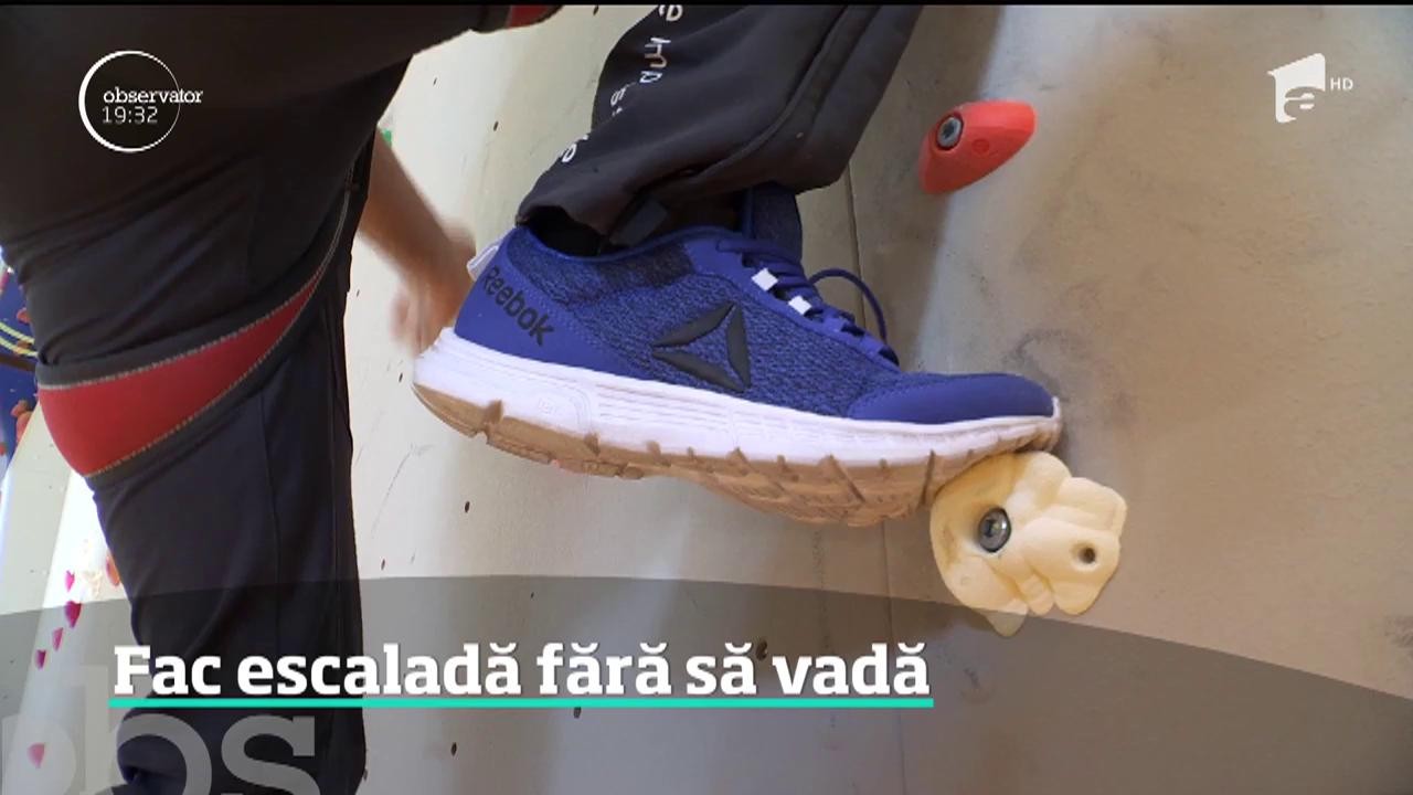 Fac escaladă fără să vadă
