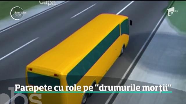 Parapete pe role montate &icirc;n cele mai periculoase curbe din Rom&acirc;nia.