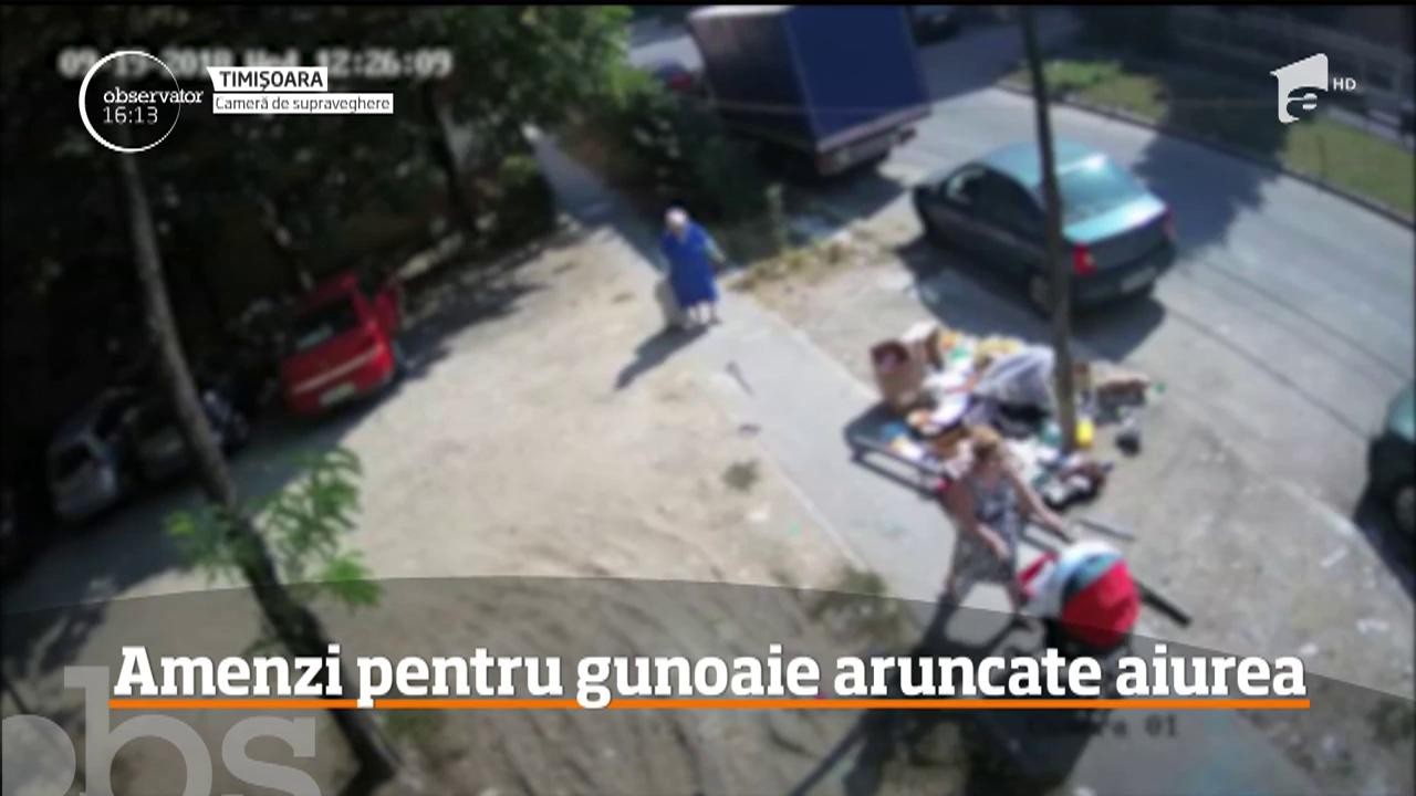 Amenzi pentru gunoaie aruncate la &icirc;nt&acirc;mplare, la Timişoara