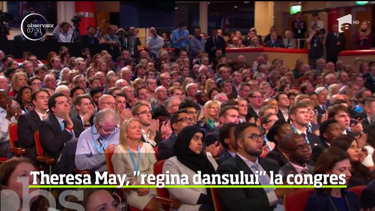 Premierul britanic Theresa May a dorit să se prezinte &icirc;ntr-o formă de invidiat, la congresul partidului său