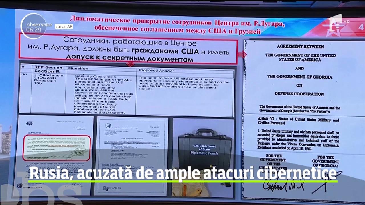 Rusia este acuzată de mai multe ţări occidentale de spionaj cibernetic la scară mare