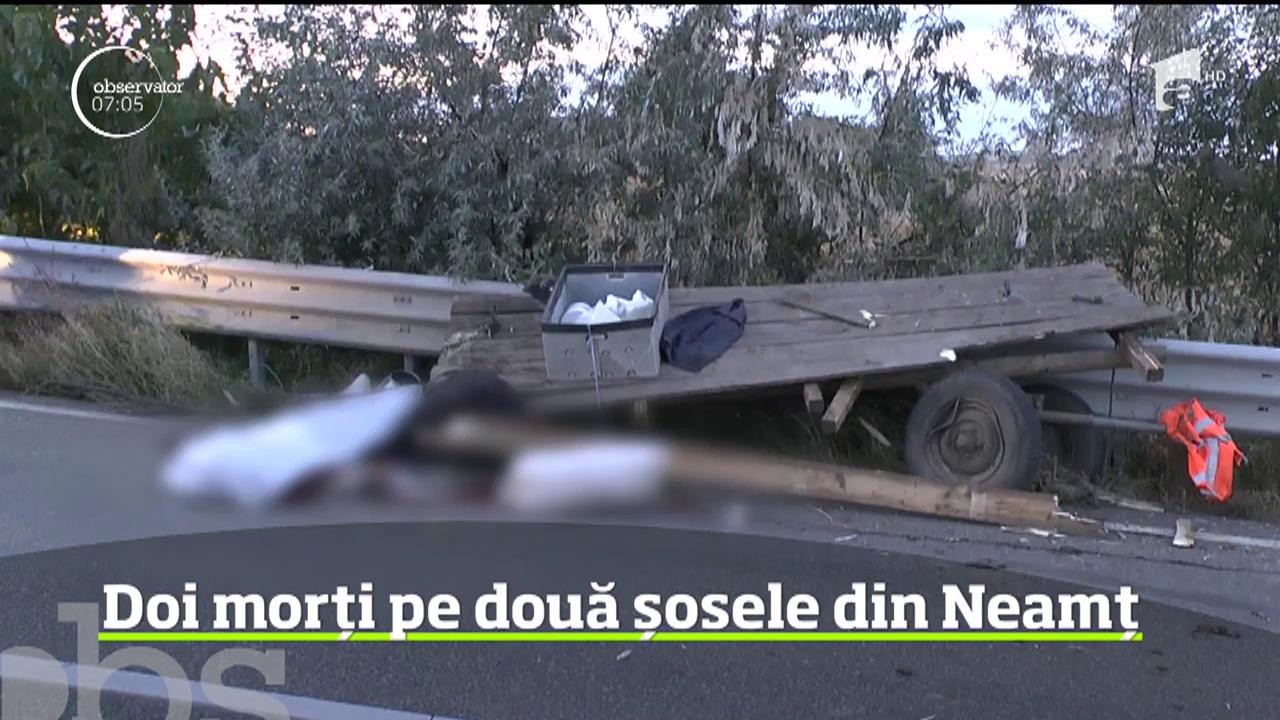 Două accidente mortale au avut loc &icirc;n judeţul Neamţ la un interval de nici două ore