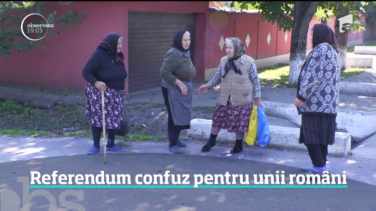 Referedum confuz pentru unii rom&acirc;ni