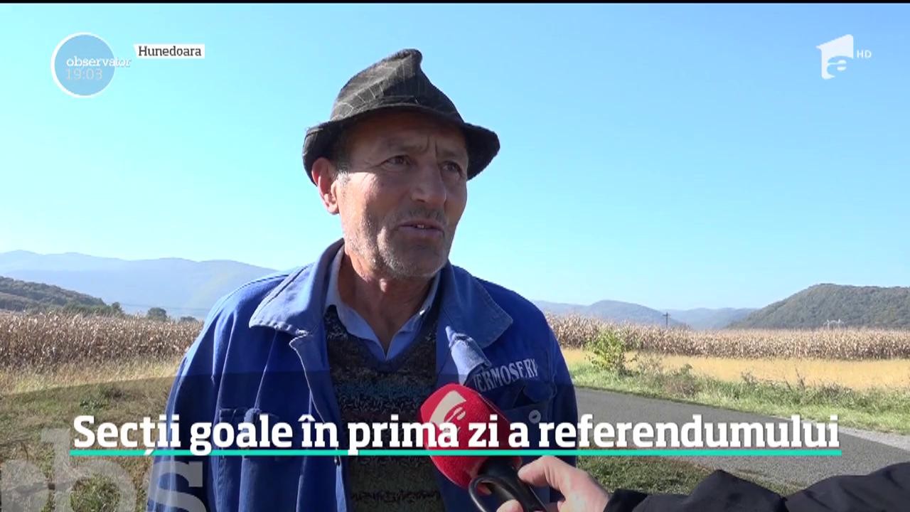 Secţii goale &icirc;n prima zi de referendum! Nu au lipsit &icirc;nsă momentele tensionate