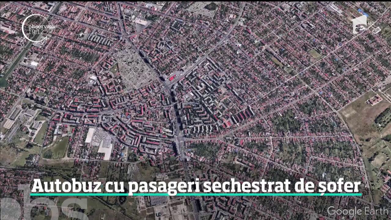 Un autobuz cu pasageri din Timişoara, sechestrat de un şofer furios