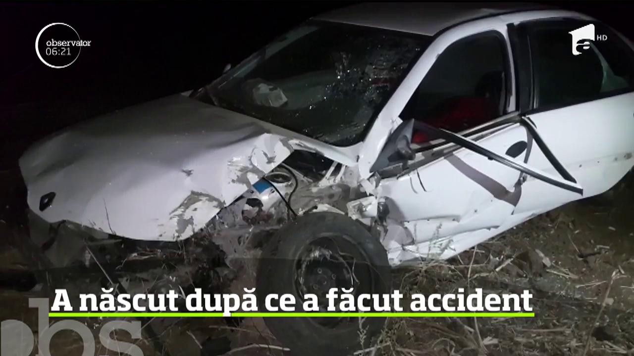 O şoferiţă din Teleorman a născut la scurt timp după un accident de circulaţie!