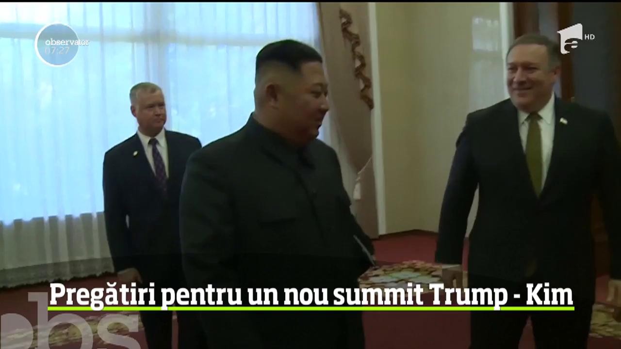 Statele Unite şi Coreea de Nord vor &icirc;ncepe, c&acirc;t mai repede, pregătirile pentru o nouă &icirc;nt&acirc;lnire &icirc;ntre Donald Trump şi Kim Jong Un
