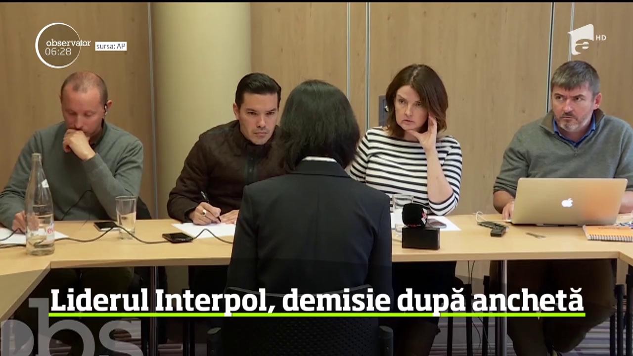 Preşedintele Interpolului, demnitarul chinez Meng Hongwei, şi-a dat demisia printr-un mesaj trimis la sediul organizaţiei, la zece zile după ce a dispărut fără urmă &icirc;n ţara sa