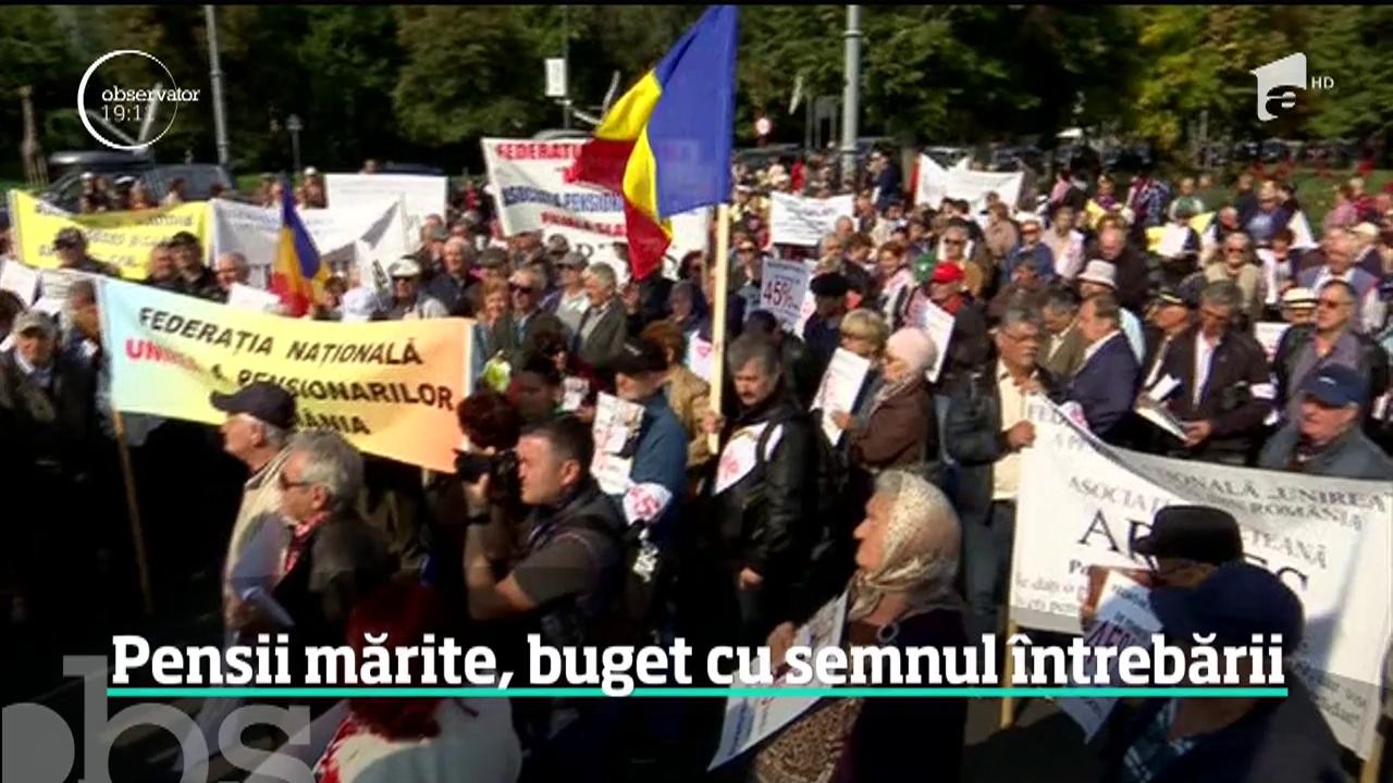 Pensii mărite, buget cu semnul &icirc;ntrebării