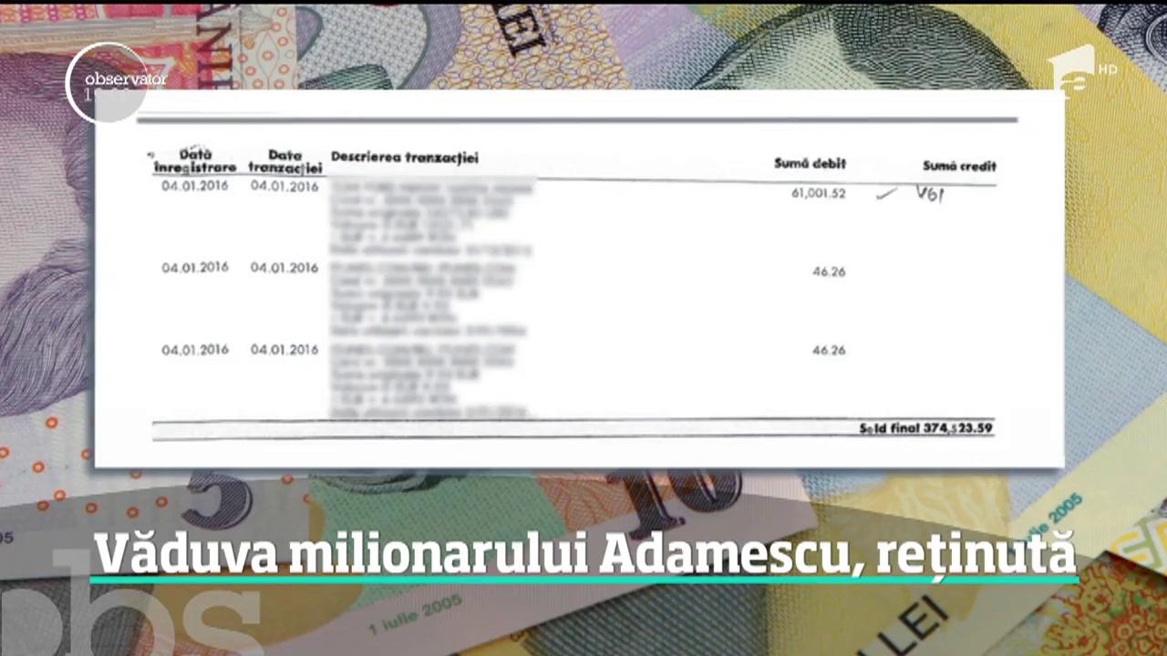 Carmen Adamescu, una dintre cele mai bogate femei din Rom&acirc;nia, reţinută de poliţişti