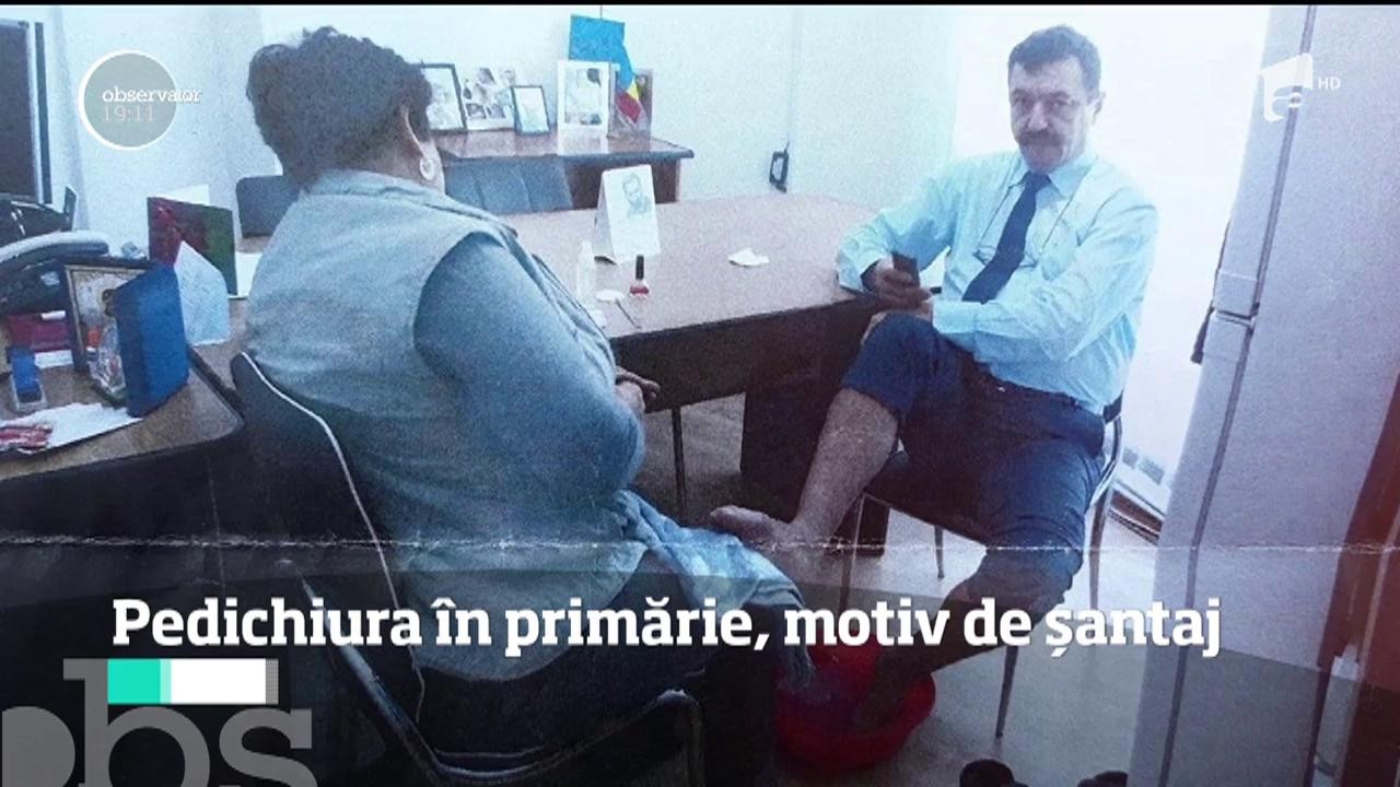 Pedichiura din primăria T&acirc;rgu Jiu, motiv de șantaj