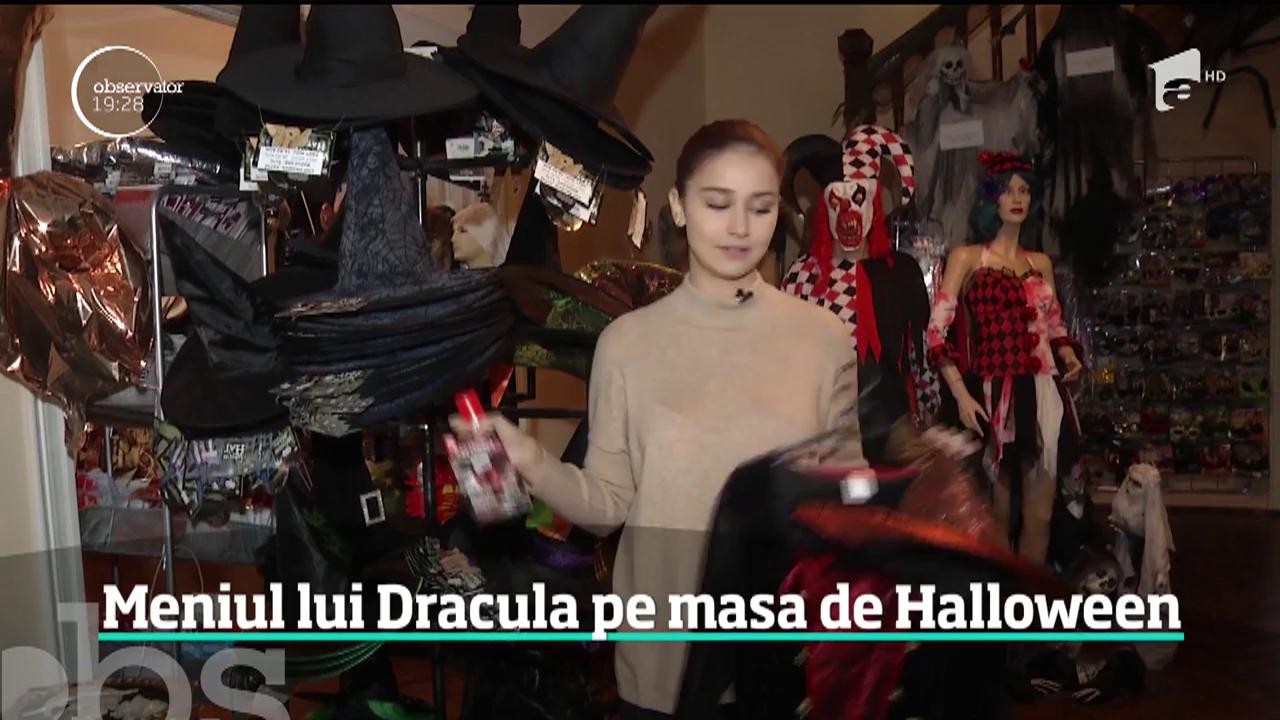 Meniul lui Dracula pe masa de Halloween. Pregătirile pentru cea mai &icirc;nfricoşătoare noapte sunt aproape de final
