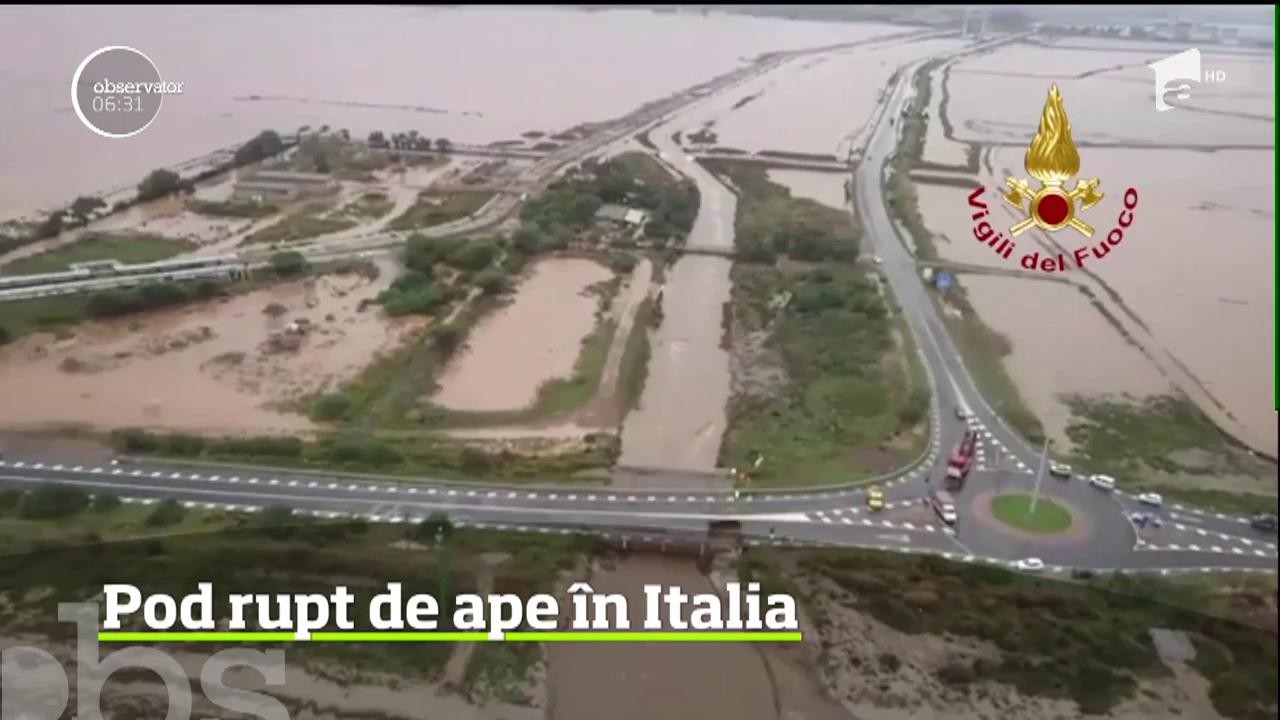 Un nou pod s-a prăbuşit &icirc;n Italia după tragedia din luna august din Genova &icirc;n care şi-au pierdut viaţa 43 de oameni