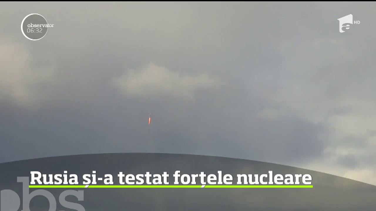 Etalare de forţă a Rusiei &icirc;n Marea Barents şi Marea Ohotsk. O serie de teste ample ale forţelor nucleare au fost desfăşurate la ordinele lui Vladimir Putin