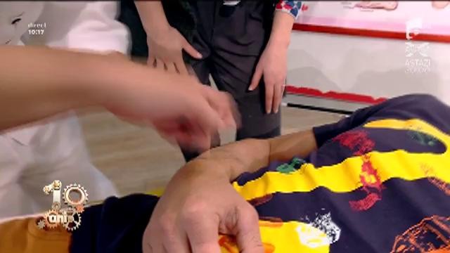 Cum combatem durerile de spate cu ajutorul acupuncturii. Dani Oțil, &icirc;nțepat, &icirc;n direct, la Neatza!