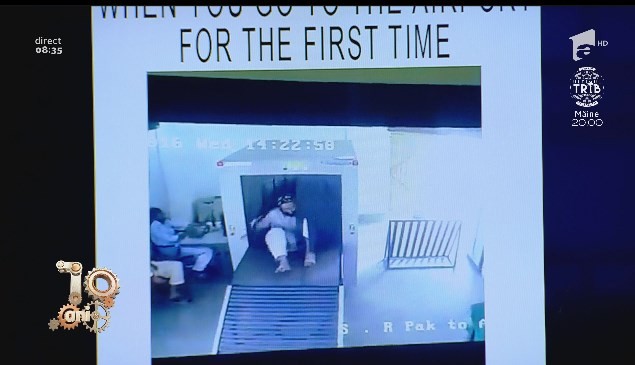 Smiley News. Pentru prima dată &icirc;n aeroport. Ce a făcut un turist  la controlul de securitate