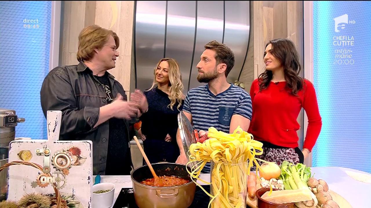 Reţeta zilei! Vlăduț gătește "Tagliatele cu ragu"